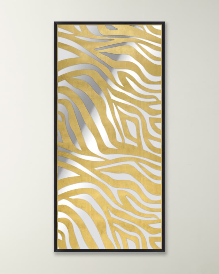 Wendover Art Group Gilded Gold Leaf Zebra Mirror