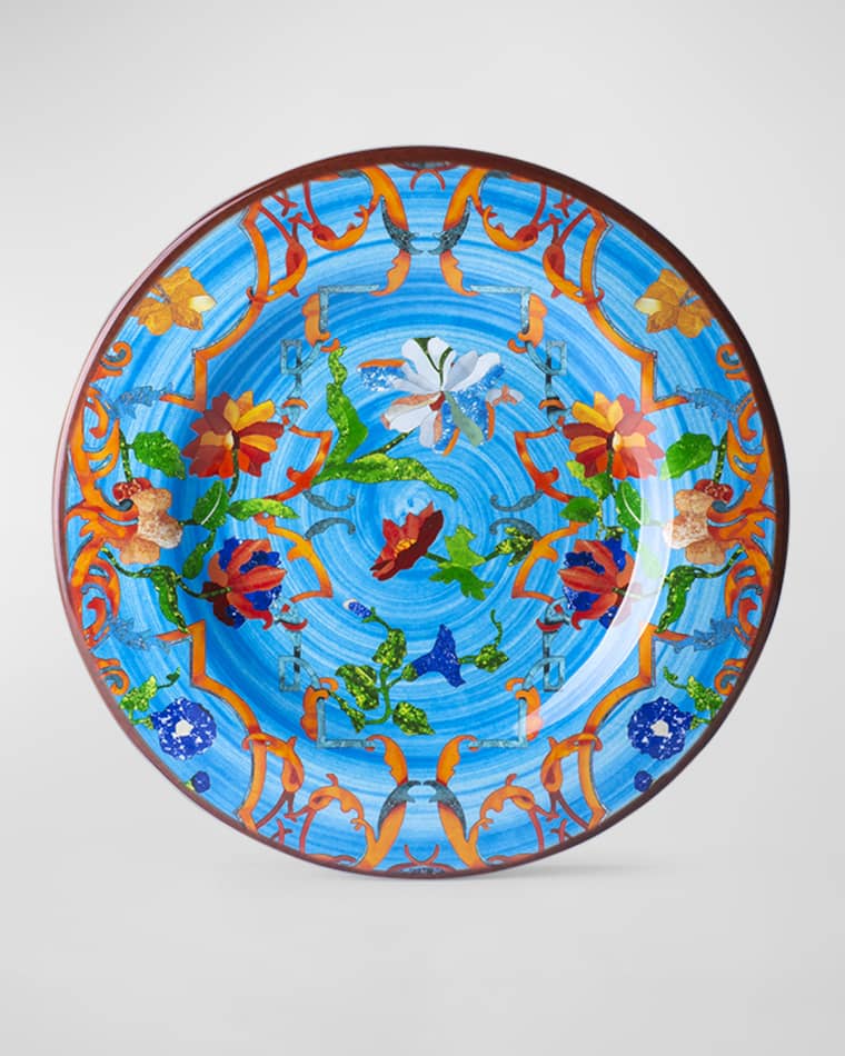 Mario Luca Giusti Pancale Turquoise Salad & Dessert Plate Pancale Turquoise Bowl Pancale Turquoise Dinner Plate