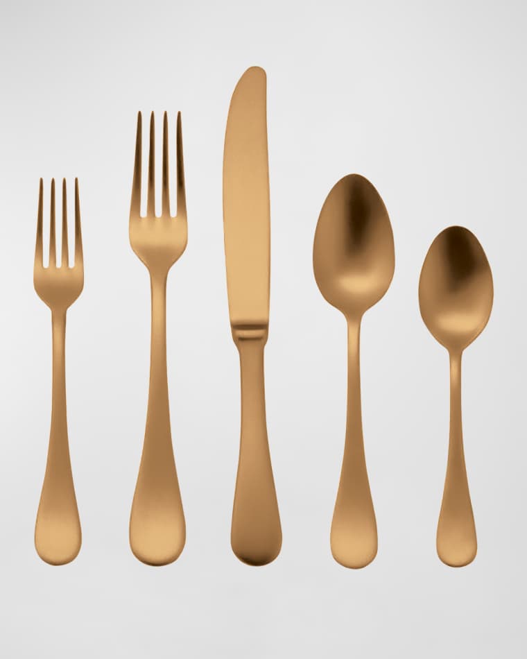 Mepra Brescia Oro 5-Piece Flatware Set