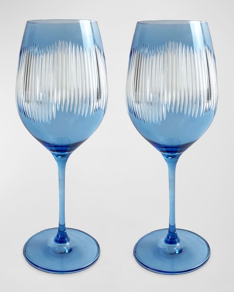 Caskata Phoebe Tulip Stemless Wine Glasses, Set of 4 - Rose