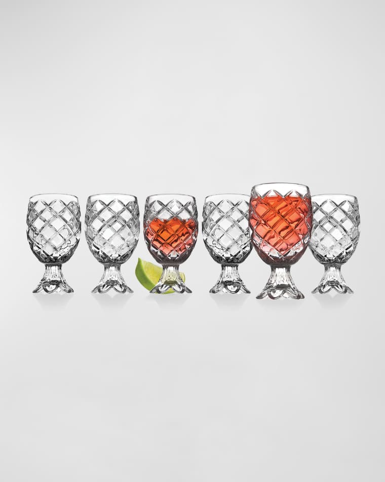 Godinger Pineapple Shot Glasses, Set of 6
