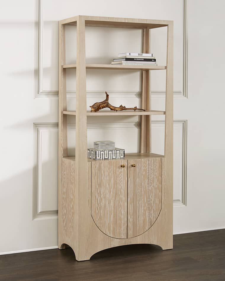 Worlds Away Weatherly Two-Door Etagere