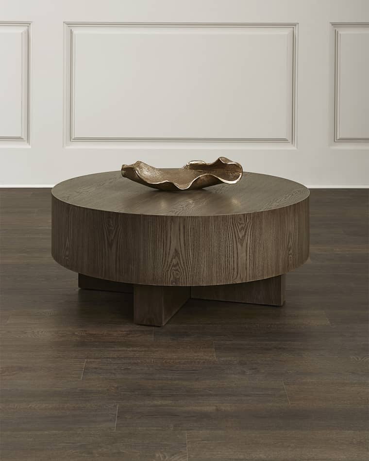 Worlds Away Jethroh Oak Coffee Table