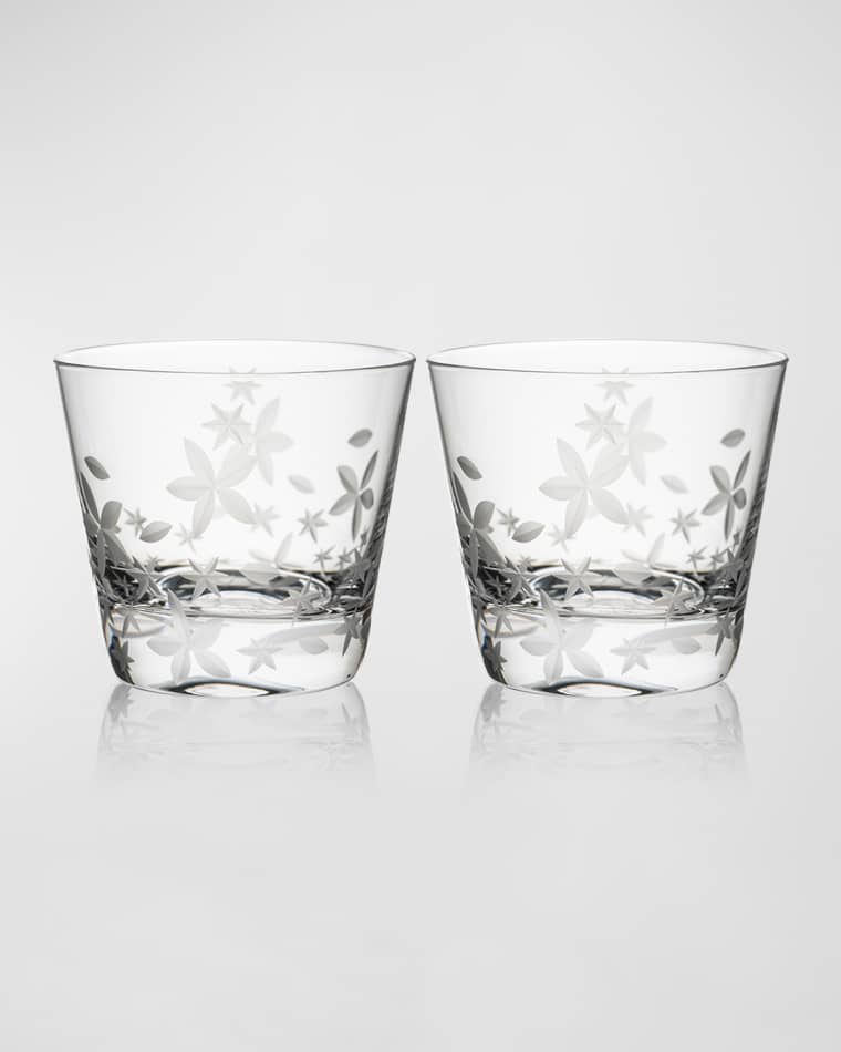 Caskata Chatham Bloom Tumbler Glasses, Set of 2