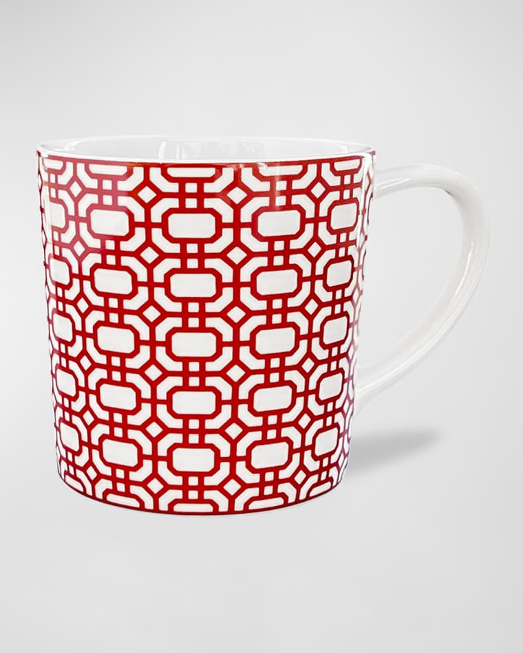 Caskata Newport Garden Gate Mugs, Set of 4