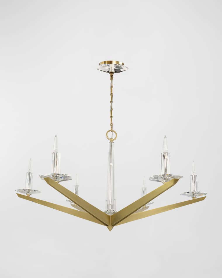 John-Richard Collection Antares 6-Light Chandelier, Large