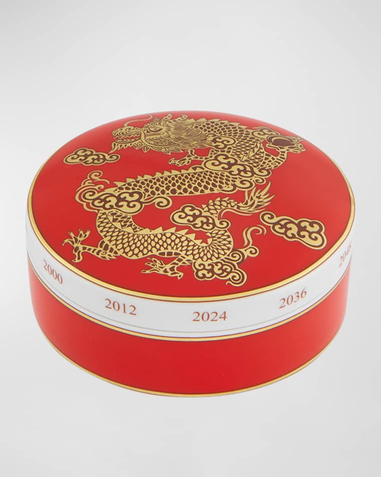 Vista Alegre Large Round Dragon Box