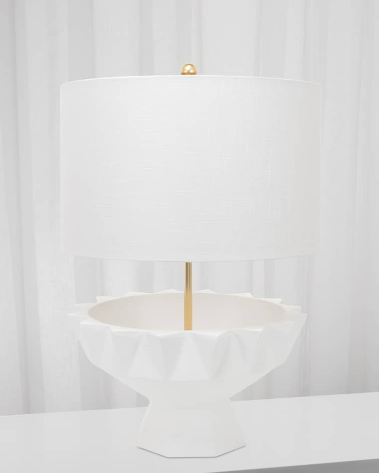 Couture Lamps Kubrick White Table Lamp - 29"