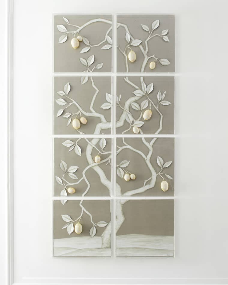 Tommy Mitchell Lemon Tree Panel on Warm Silver