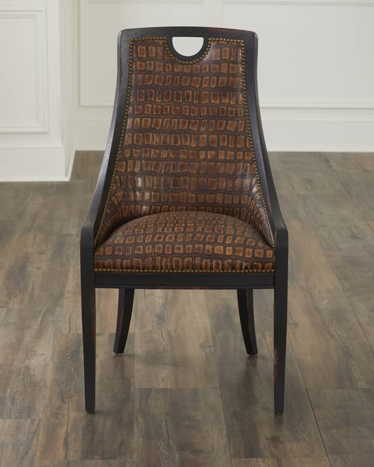 Old Hickory Tannery Travis Leather Dining Chair