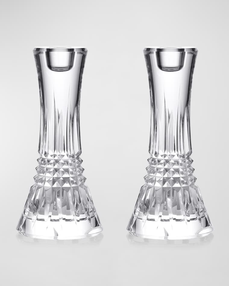 Waterford Crystal Lismore Diamond Candlesticks, Set of 2