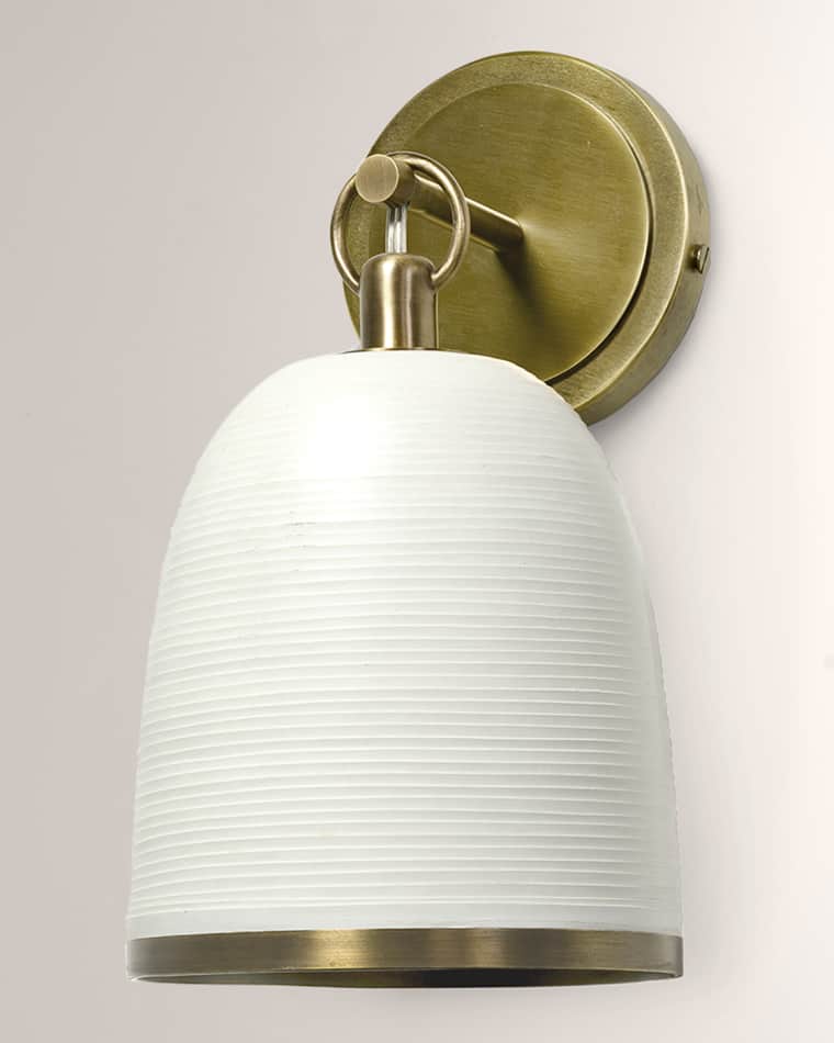Palecek Rivoli Leather Sconce