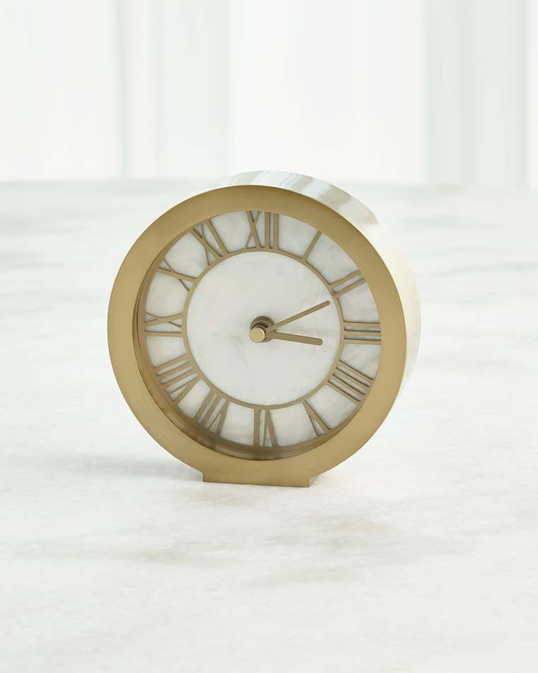 Global Views Mother-of-Pearl Clock