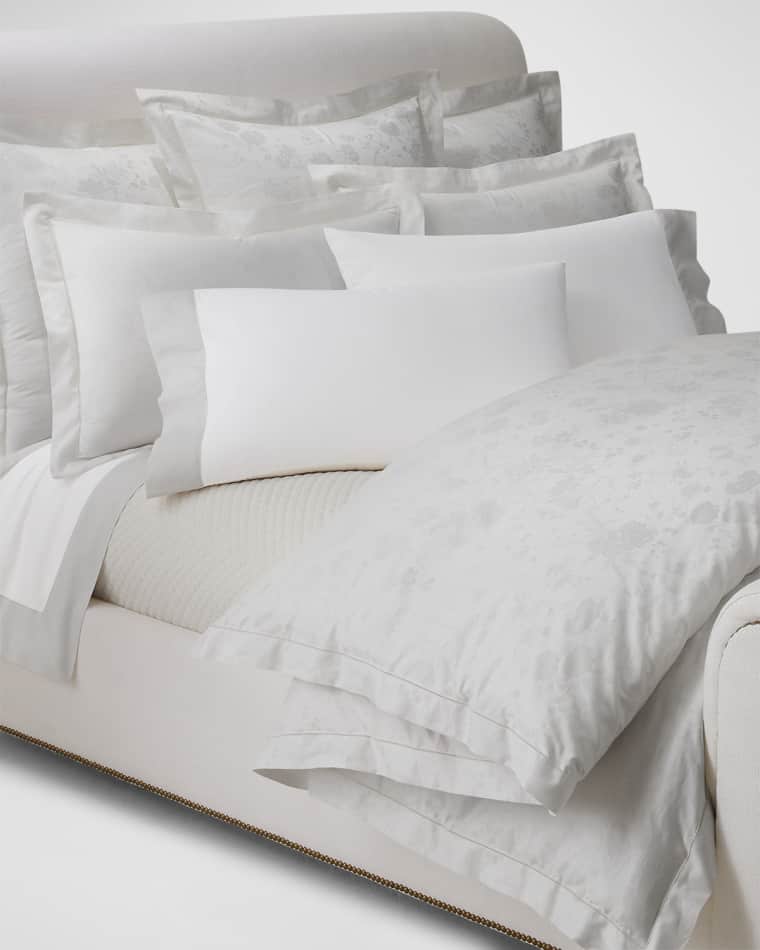 Ralph Lauren Home Organic Cotton Bethany Jacquard Duvet Cover , KING