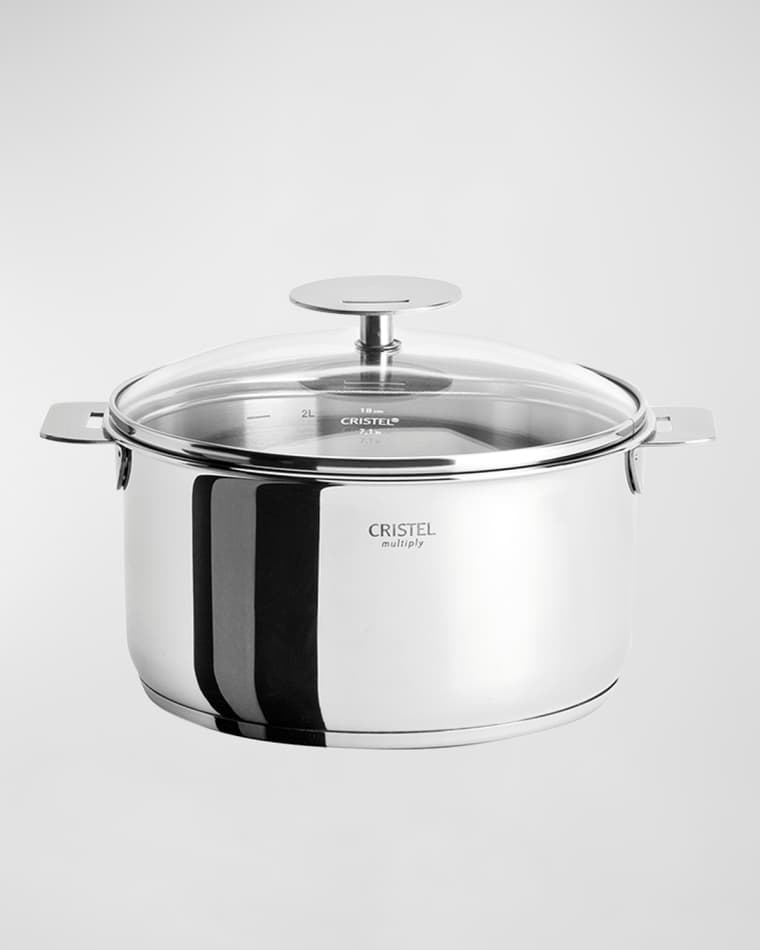 CRISTEL Casteline Stewpan with Domed Lid, 7.5-Quart