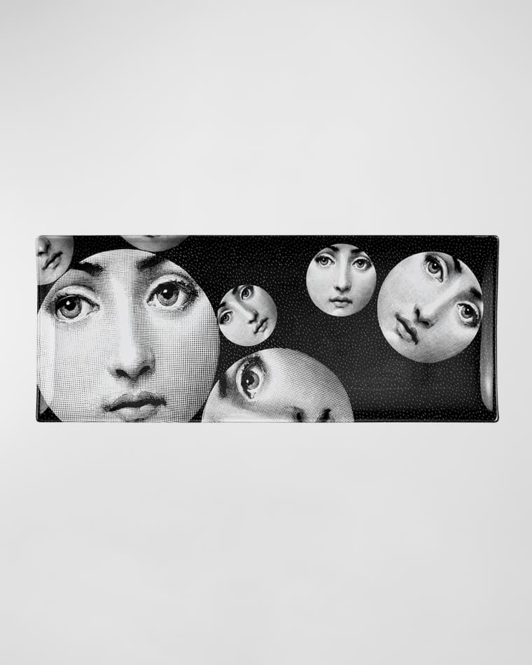 Fornasetti Rectangular Tray - Tema E Variazioni N.242