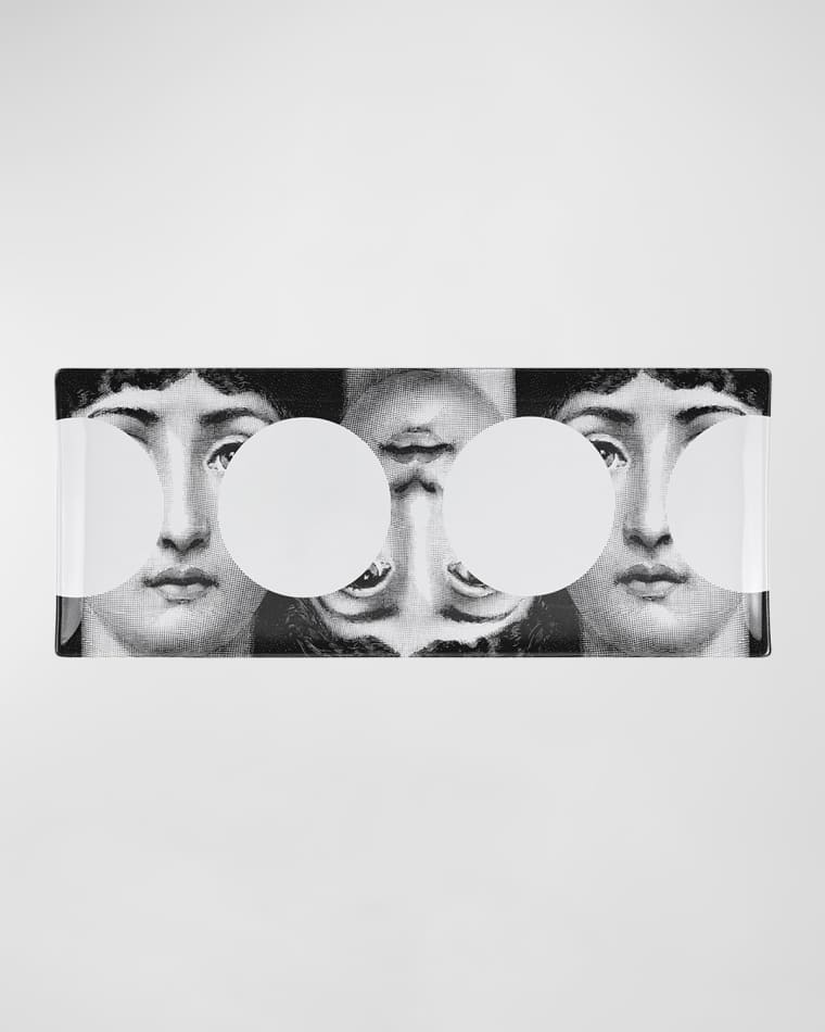 Fornasetti Rectangular Tray - Tema E Variazioni N.149