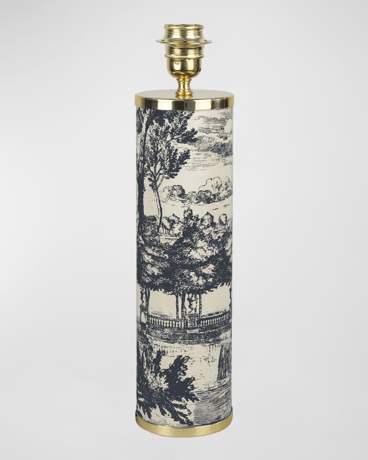 Fornasetti Giardino Settecentesco 17" Cylindrical Lamp Base
