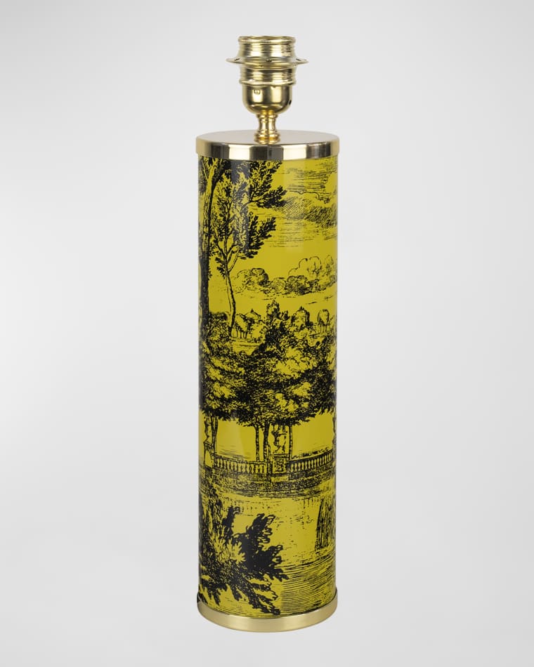 Fornasetti Giardino Settecentesco 17" Cylindrical Lamp Base