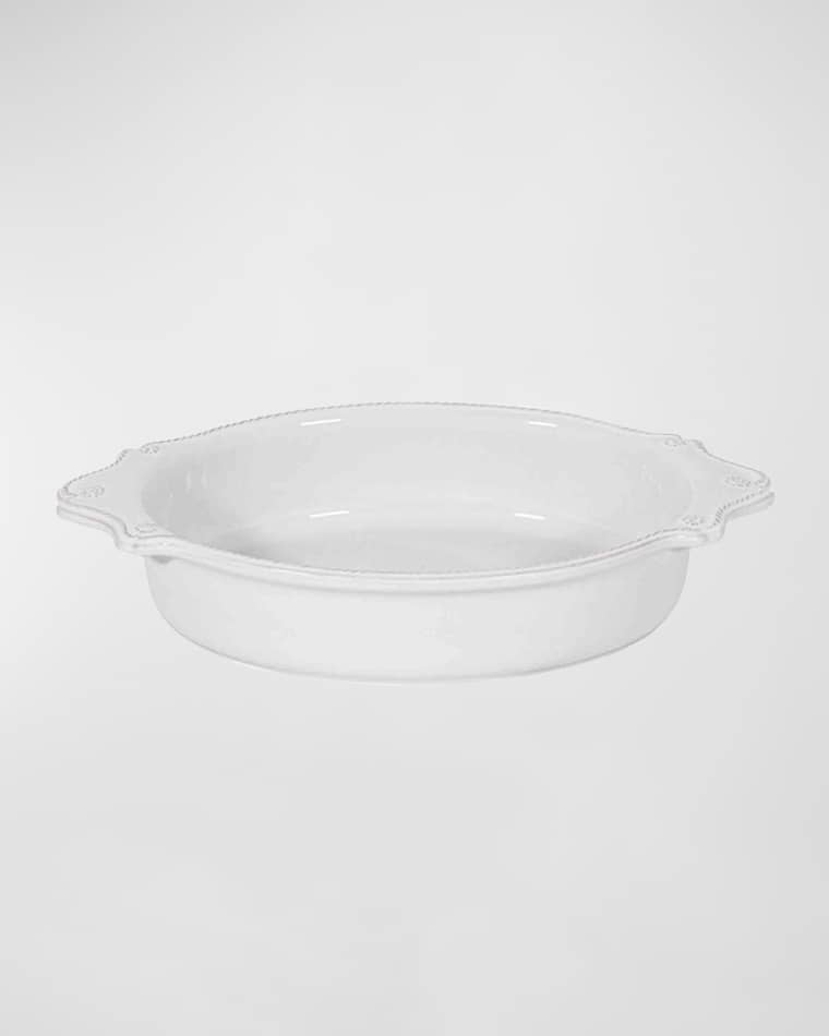 Juliska Berry & Thread Whitewash 13" Oval Baker