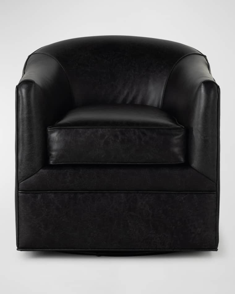 Four Hands Quinton Leather Swivel Chair