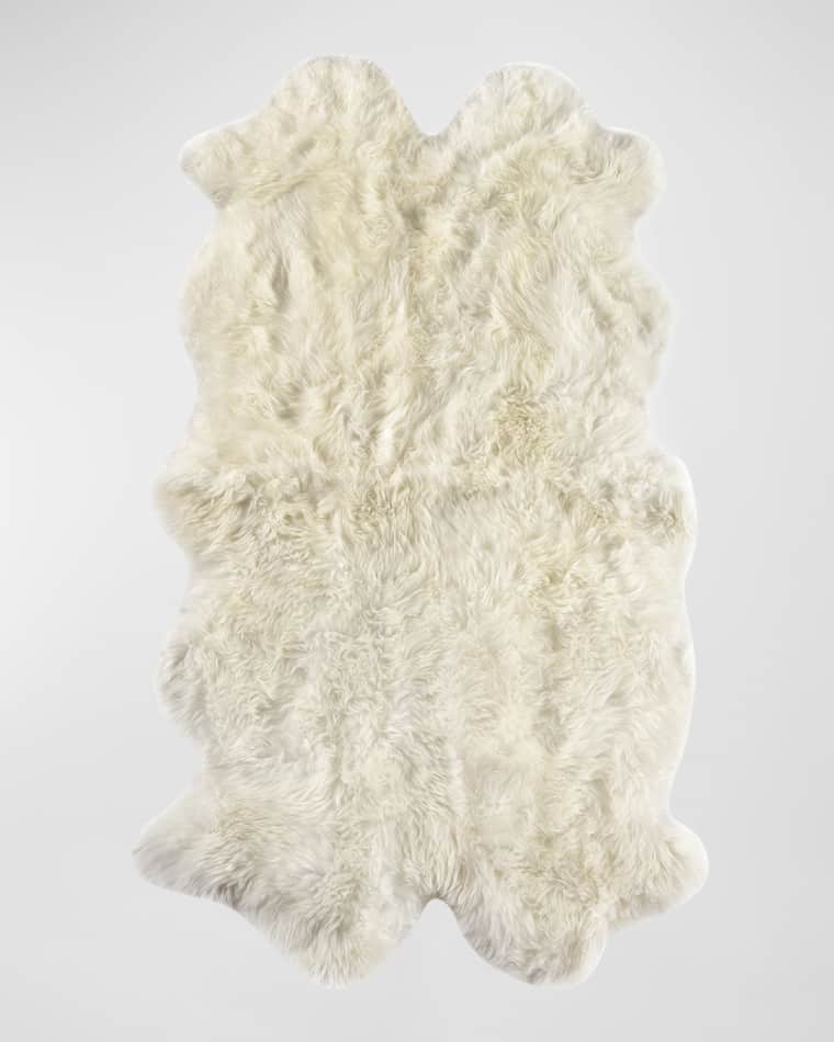 Four Hands Lalo Lambskin Rug, 3' x 6'