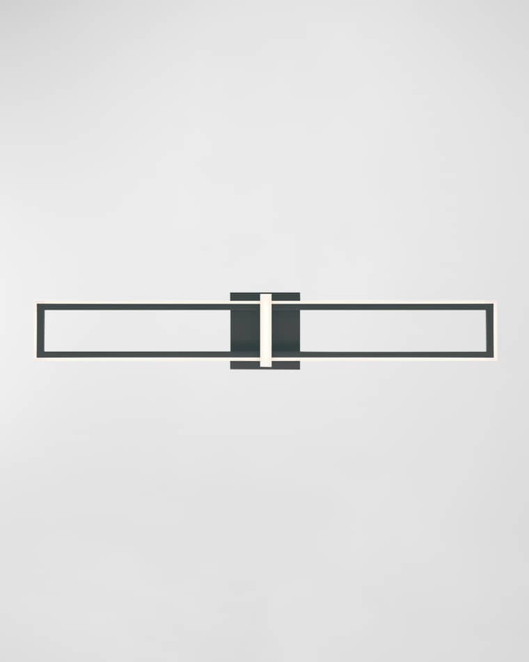 Eurofase Bordo LED Sconce in Black, 35.5"