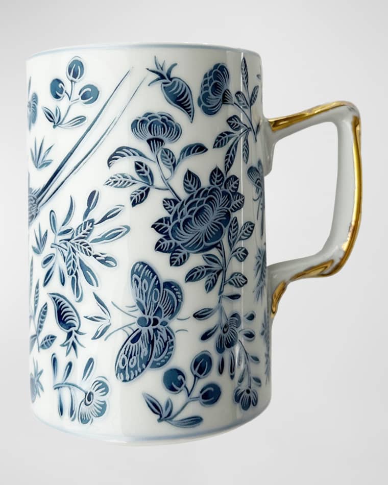 Creatures of Curiostiy White Floral Mug