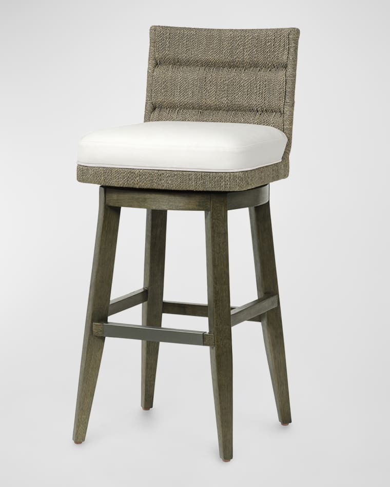 Palecek Bartley Swivel Barstool, 30" Bartley Swivel Counter Stool, 24"