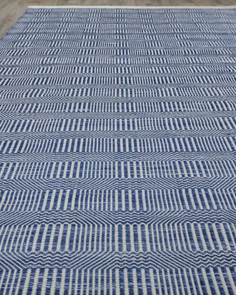 Exquisite Rugs Poff Indoor/Outdoor Flat-Weave Rug, 9' x 12'
