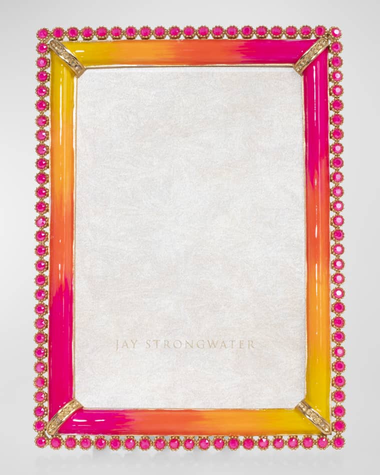 Jay Strongwater Lorraine Stone Edge Frame, 4" x 6"