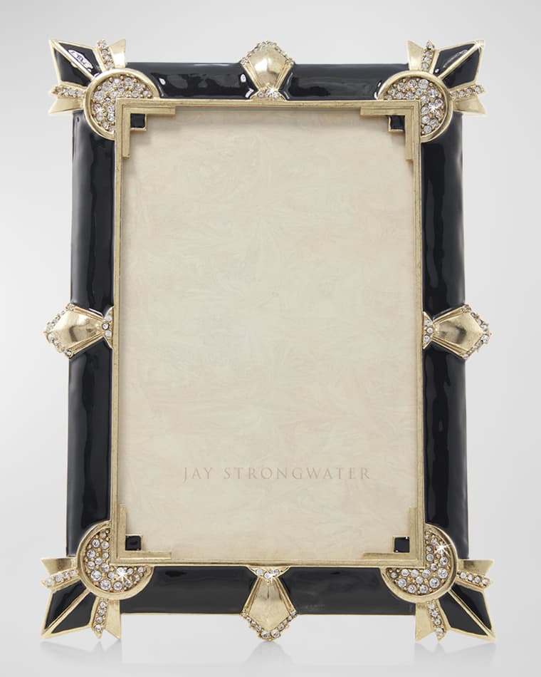 Jay Strongwater Art Deco Photo Frame, 4" x 6"