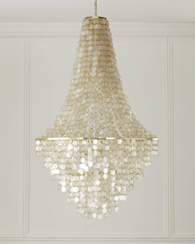 Neiman Marcus Alexandra Capiz Chandelier