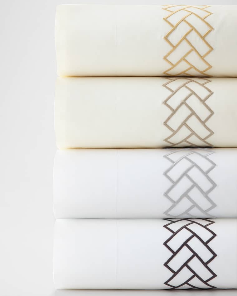 Matouk Liana King Flat Sheet