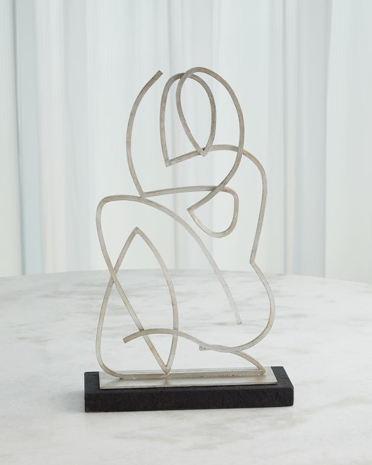 Global Views Wire Madonna Antiqued Bronze Sculpture