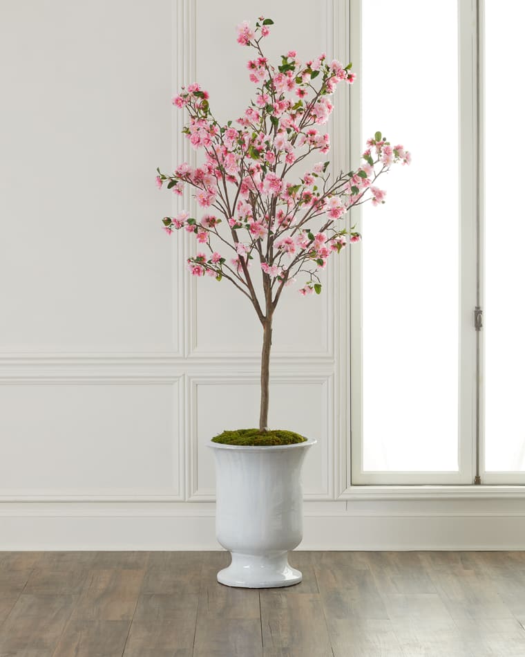 John-Richard Collection Pink Flowering Cherry Blossom Tree
