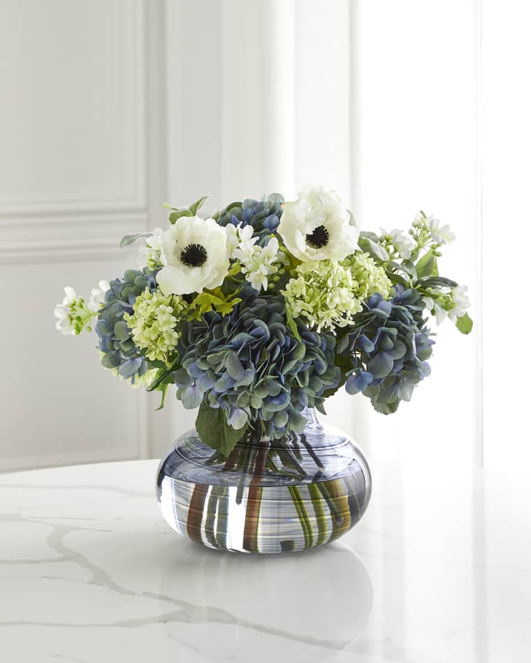 John-Richard Collection Sapphire Blue Floral Arrangement