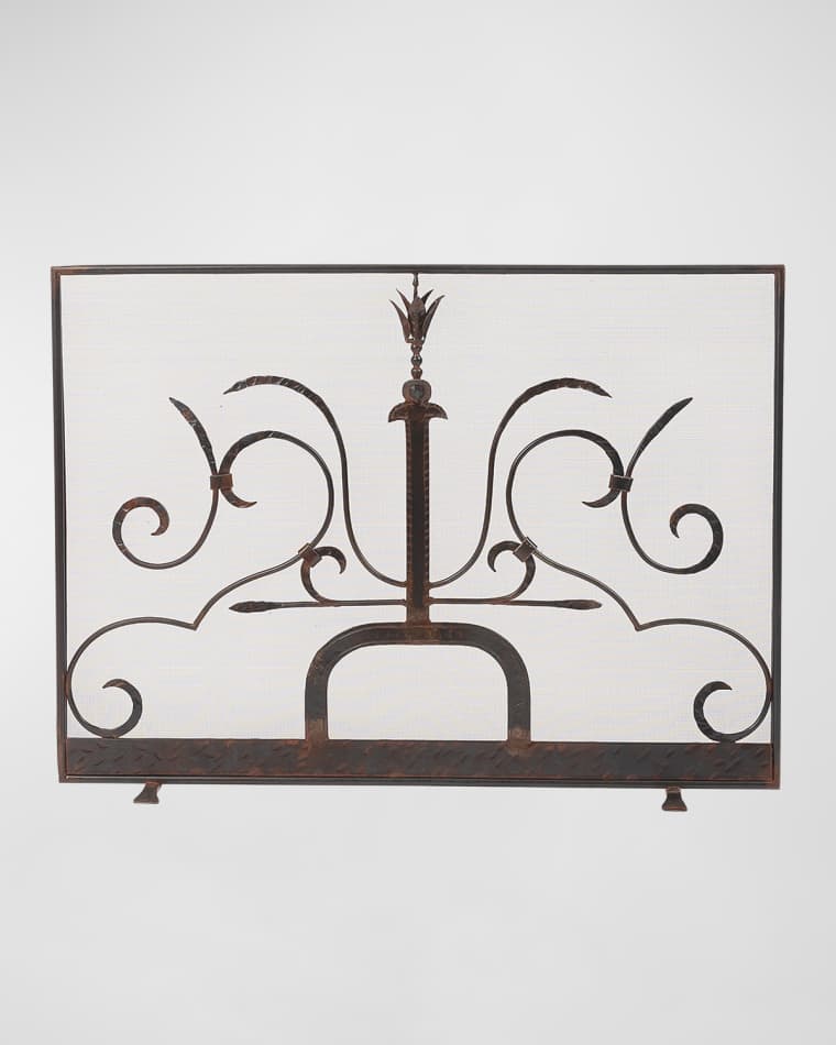 Jan Barboglio Maya Single-Panel Fireplace Screen
