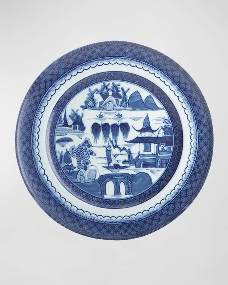 Mottahedeh Blue Canton Dinner Plate Blue Canton Salad Plate Blue Canton Rim Soup Bowl