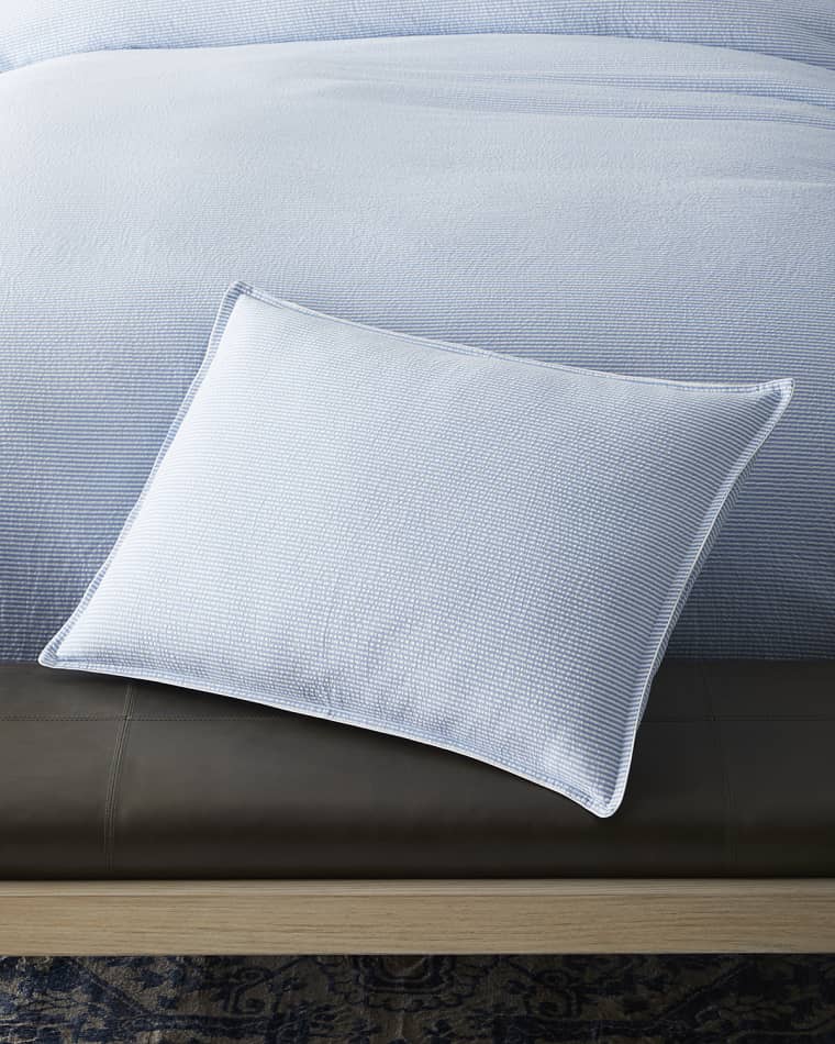 Kassatex Seersucker Standard Shams, Set of 2