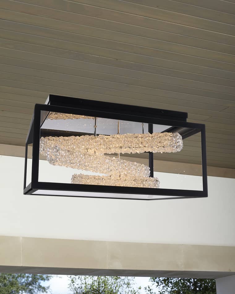 Allegri Crystal by Kalco Lighting Lina Sticks LED Outdoor Flush Mount