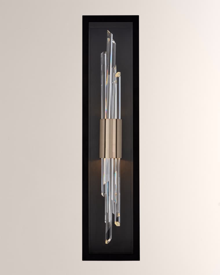 Allegri Crystal by Kalco Lighting Lucca Gold Outdoor Wall Sconce