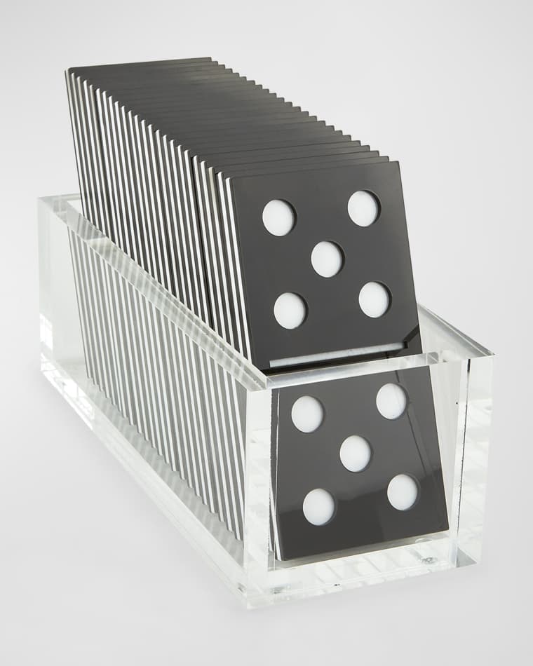 Tizo Large Lucite Domino Set