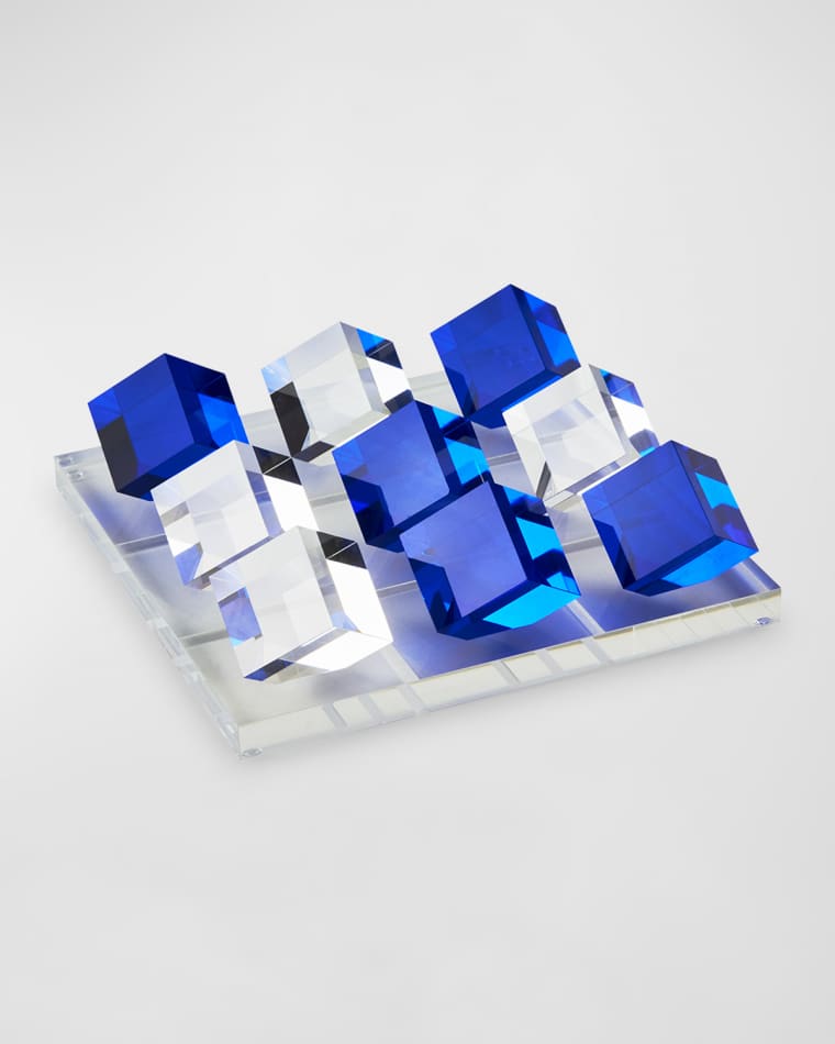 Tizo Lucite Bicolor Tic-Tac-Toe Set
