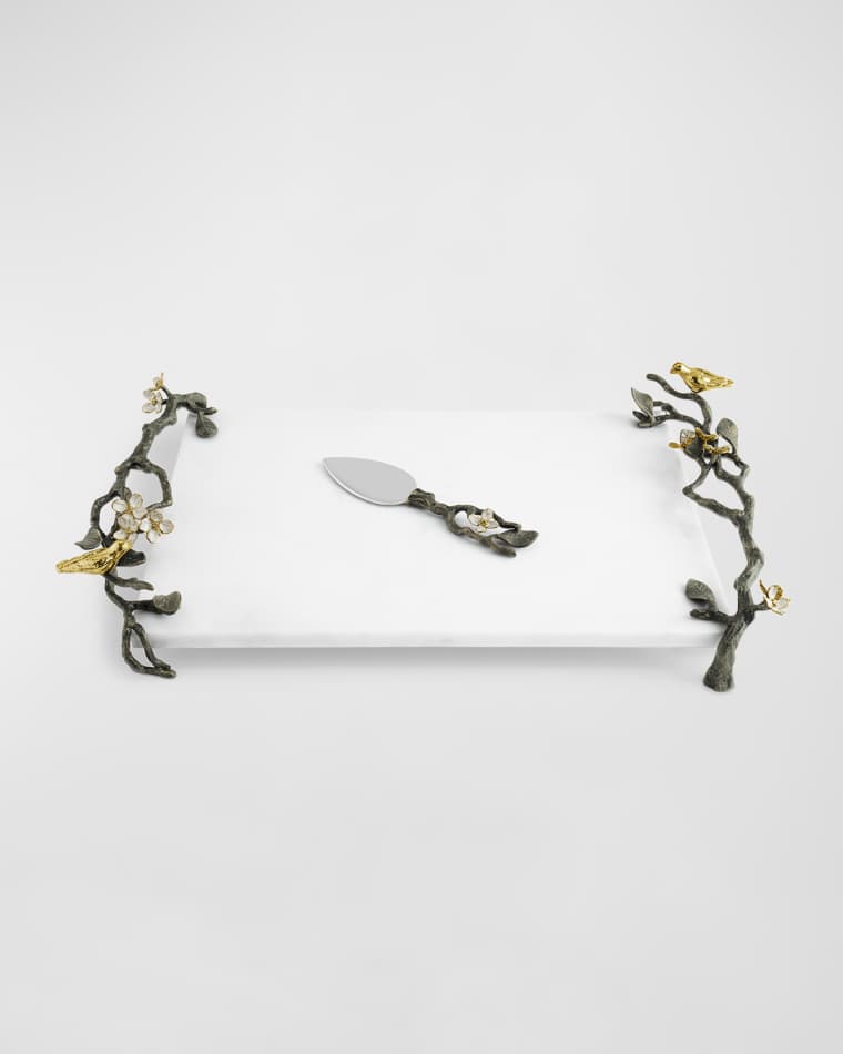 Michael Aram Lovebirds Cheeseboard With Knife