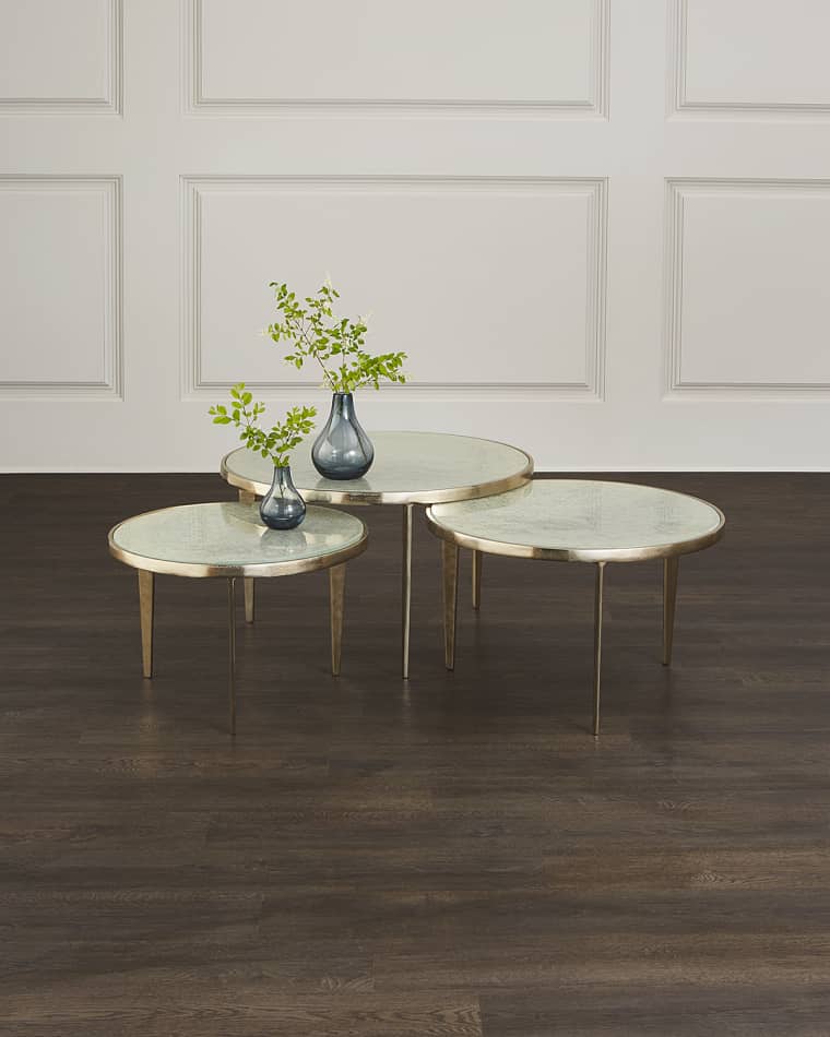 Interlude Home Jan Nesting Cocktail Tables, Champagne