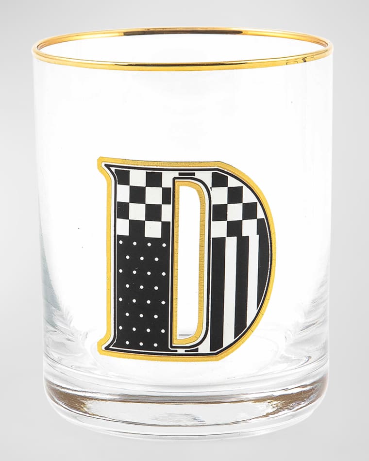 MacKenzie-Childs Monogram Tumbler, 14 oz.