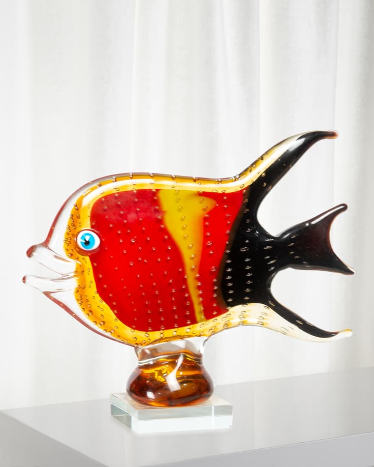 Dale Tiffany Bora Fish Art Glass Figurine