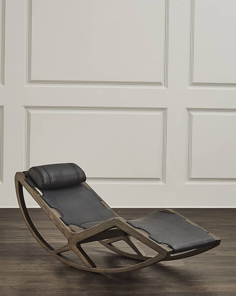 Four Hands Tarelton Zero-Gravity Leather Chaise