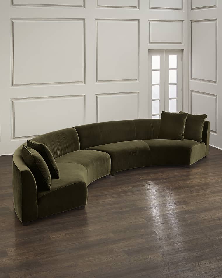 Four Hands Liam 2-Piece Curved Sectional
